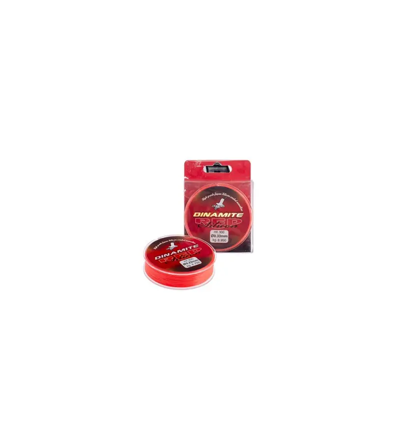 MONOFILAMENT DINAMITE RED SILICON|Monofilament