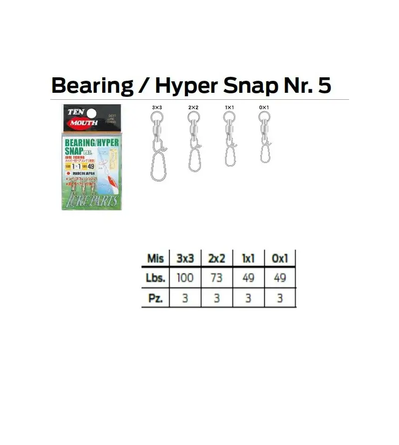 BEARING HYPER SNAP N 5|Swivels