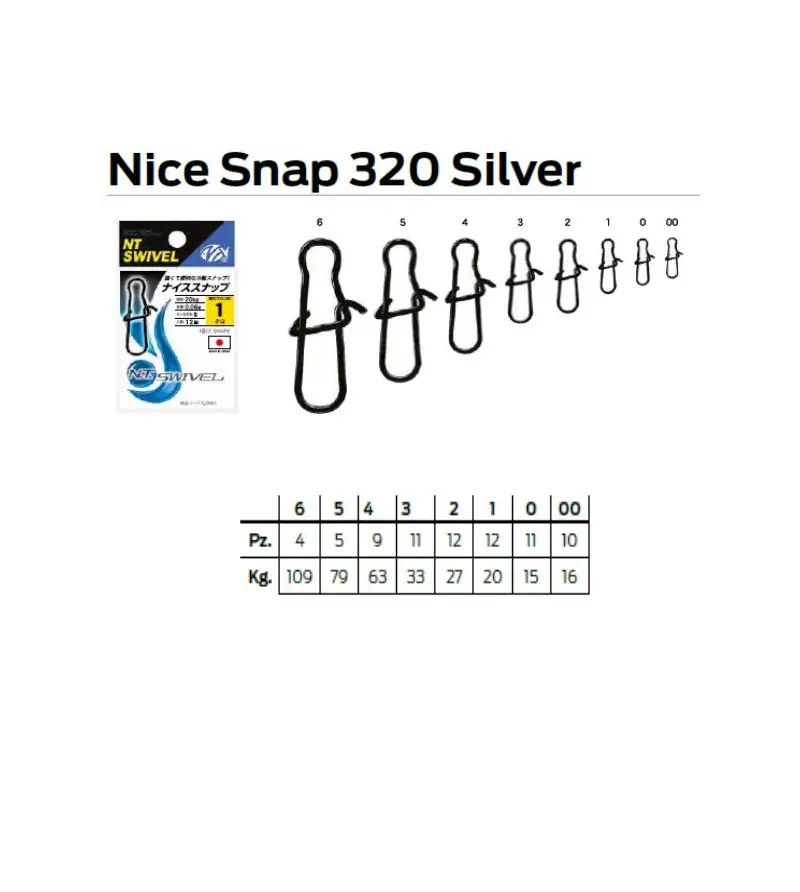 NT NICE SNAP 320 SILVER|Moschettoni