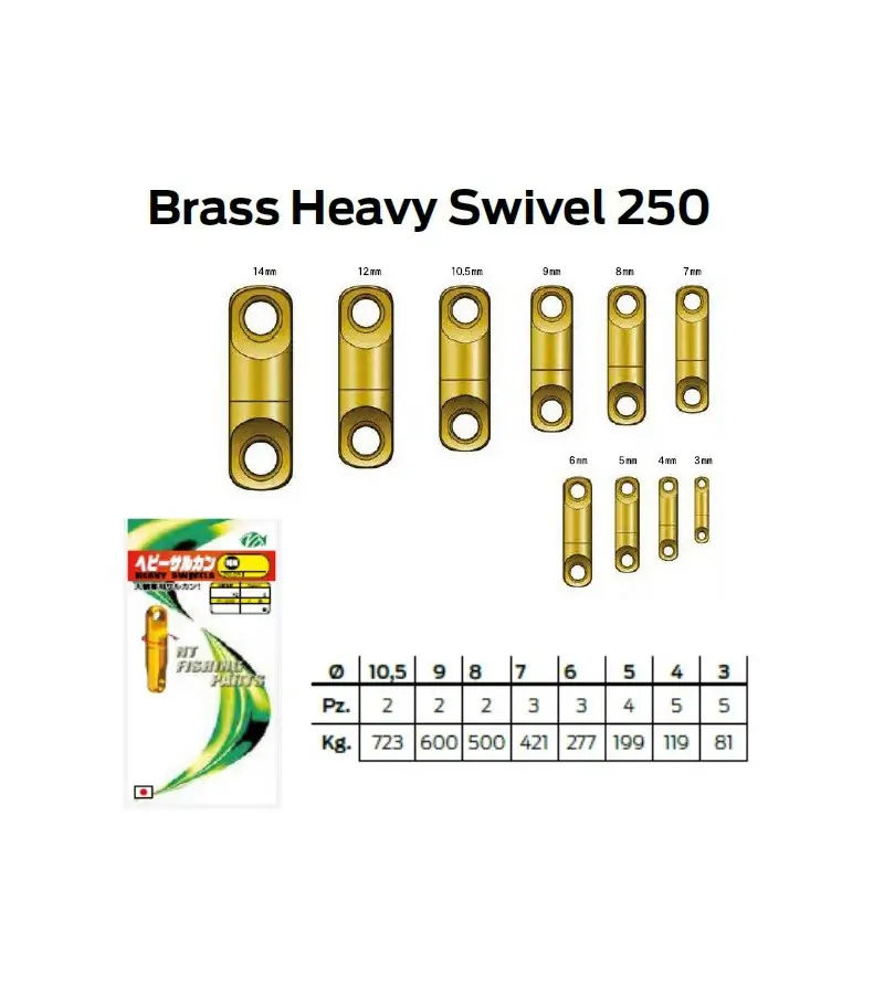 NT BRASS HEAVY SWIVEL 250|Girelle