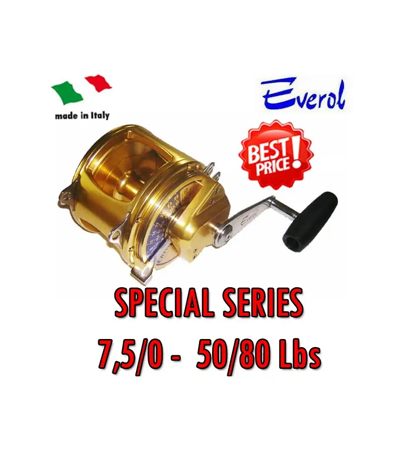 EVEROL SPECIAL SERIES 7,5/0 - 50-80 Lbs|Trolling Reels