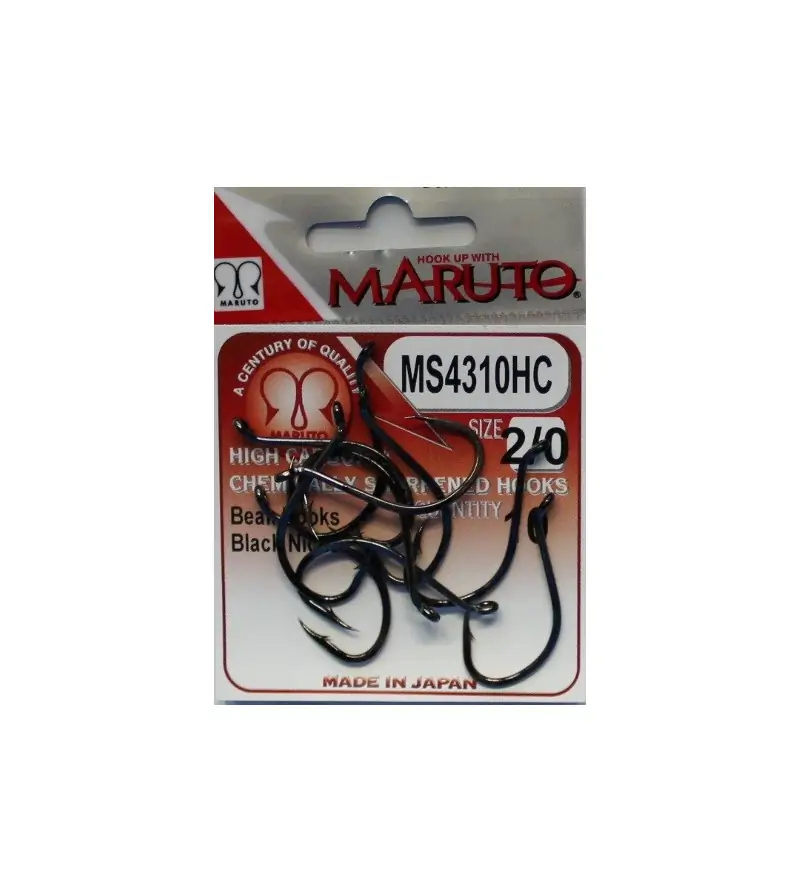 MARUTO BEAK HOOK MS4310 Black Nickel|Eye Hooks