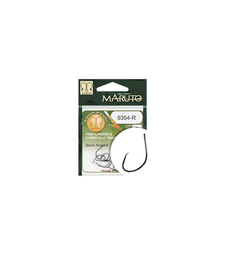 MARUTO HOSOJIMUTSU 9354R Black Nickel|Eye Hooks