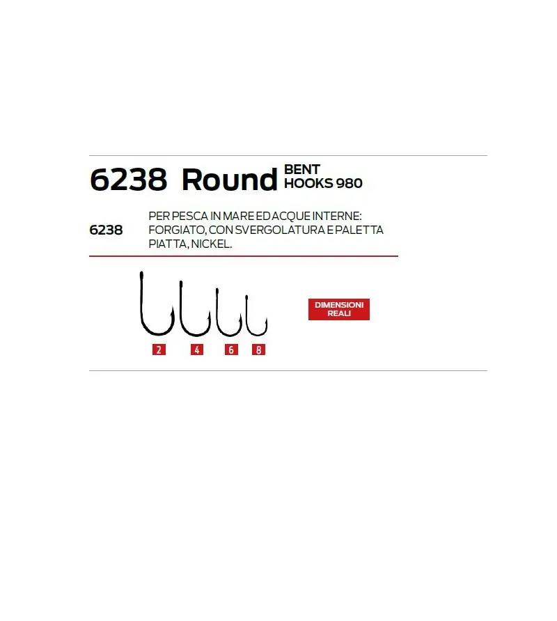 MARUTO ROUND BENT 6238|Flatted Hooks