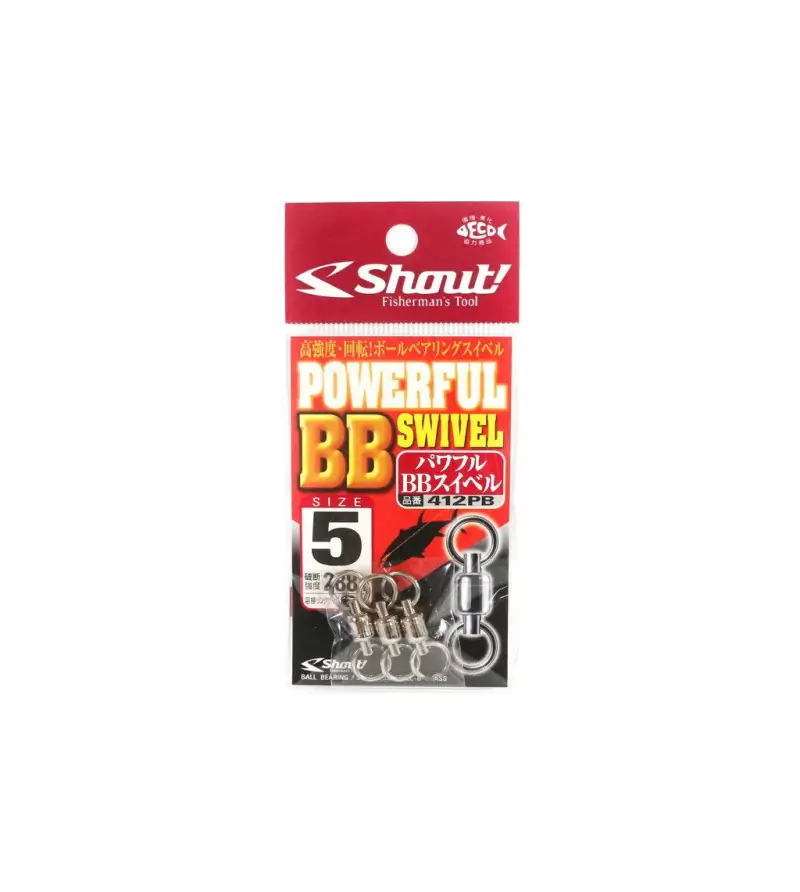 SHOUT! POWERFUL BB SWIVEL 412PB|Girelle