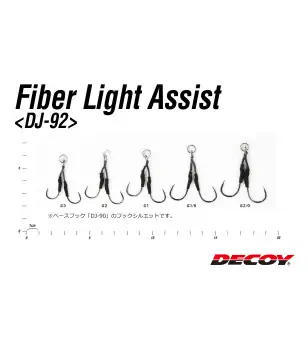 DECOY DJ-92 FIBER LIGHT ASSIST|Assist Hooks