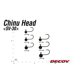 DECOY SV-30 CHINU HEAD|Jig Heads & Sinkers