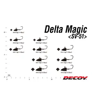 DECOY SV-51 DELTA MAGIC|Jig Heads & Sinkers