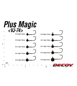 DECOY VJ-74 PLUS MAGIC|Jig Heads & Sinkers