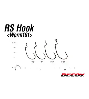 DECOY WORM 101 RS HOOK|Ami per Esche Siliconiche