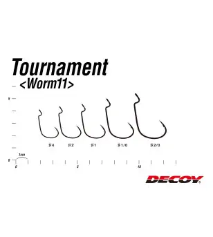 DECOY WORM 11 TOURNAMENT|Ami per Esche Siliconiche