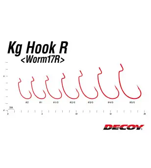 DECOY WORM 17R KG HOOK|Ami per Esche Siliconiche