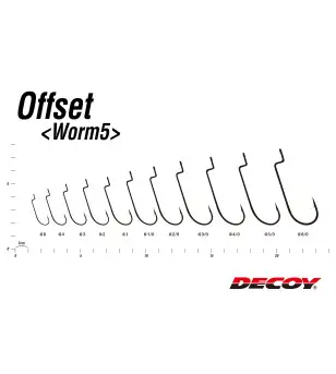 DECOY WORM 5 OFFSET|Ami per Esche Siliconiche