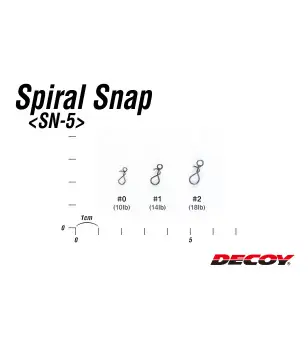 DECOY SN-5 SPIRAL SNAP|Moschettoni