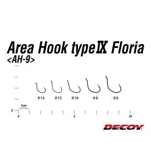 DECOY AH-9 AREA HOOK TYPE IX FLORIA|Ami per Artificiali