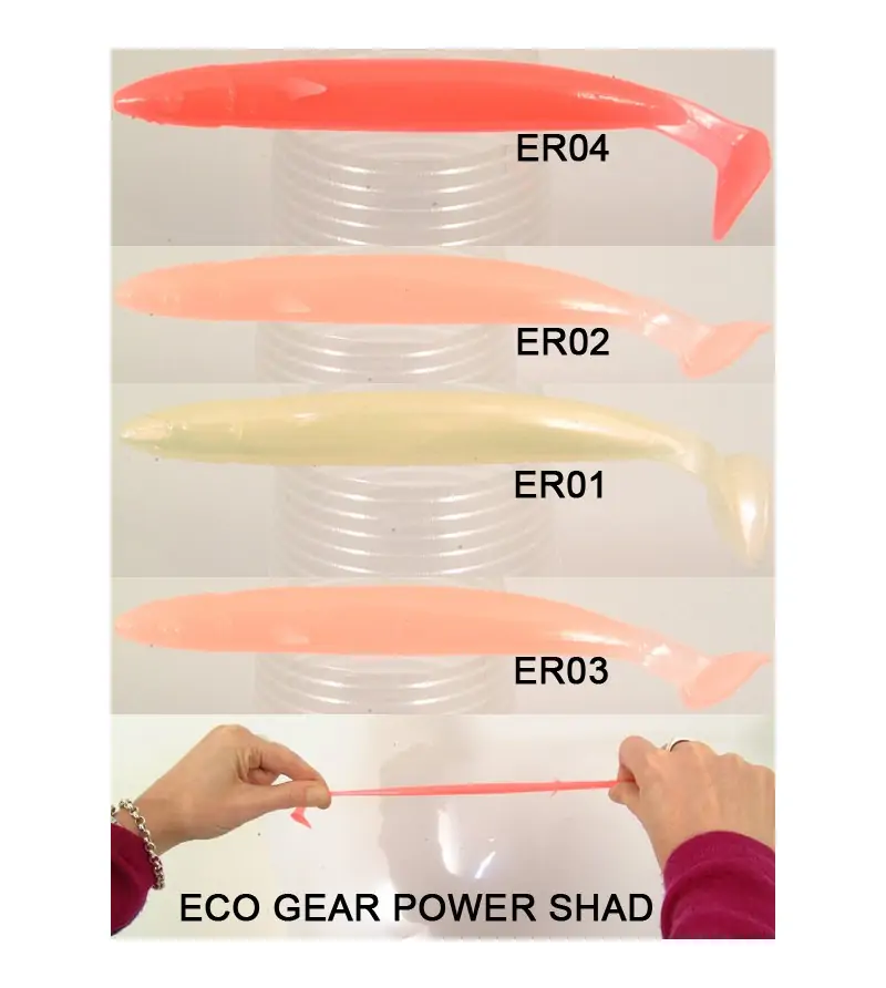 ECOGEAR Power Shad Strong|Paddle Shad Tail