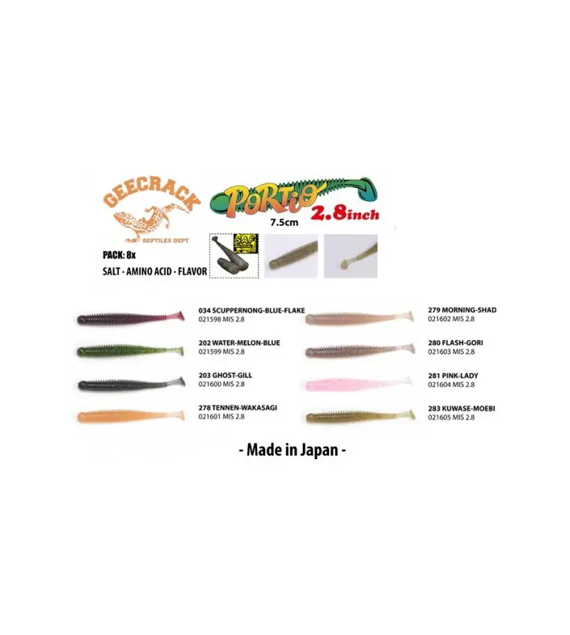 GEECRACK PORTIO|Shad - Coda a Paletta