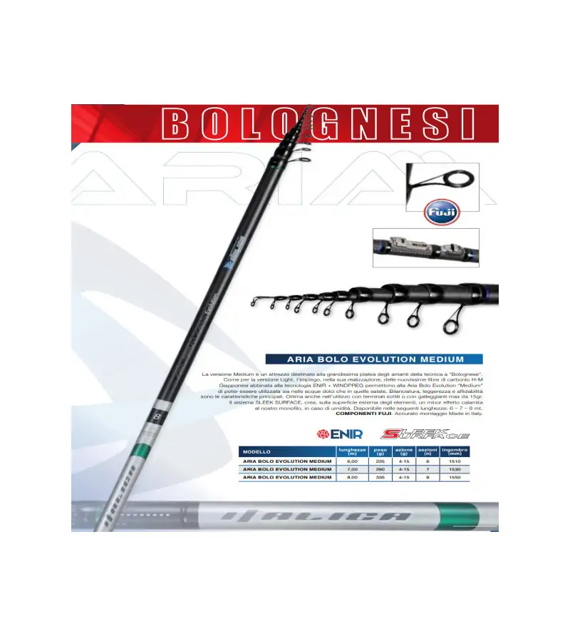 Italica Bolognese Aria Evolution Medium|Bolognesi Rods