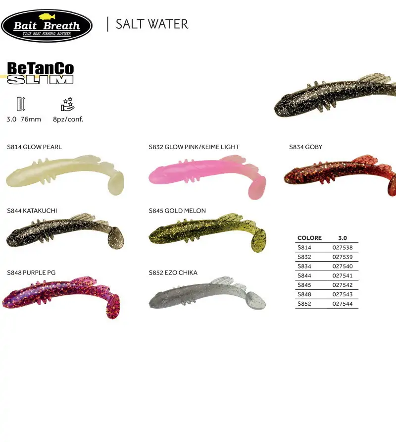 BAIT BREATH BETANCO SLIM|Shad - Coda a Paletta