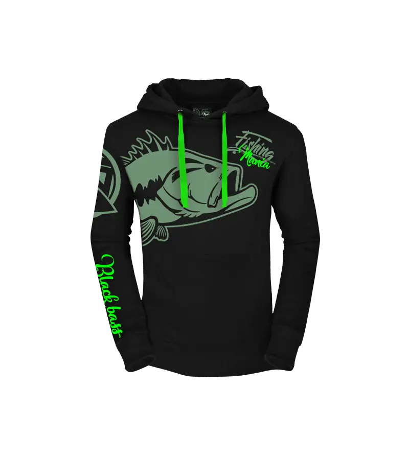 Hoodie Fishing Mania Bass|Sweatshirts and Fleece