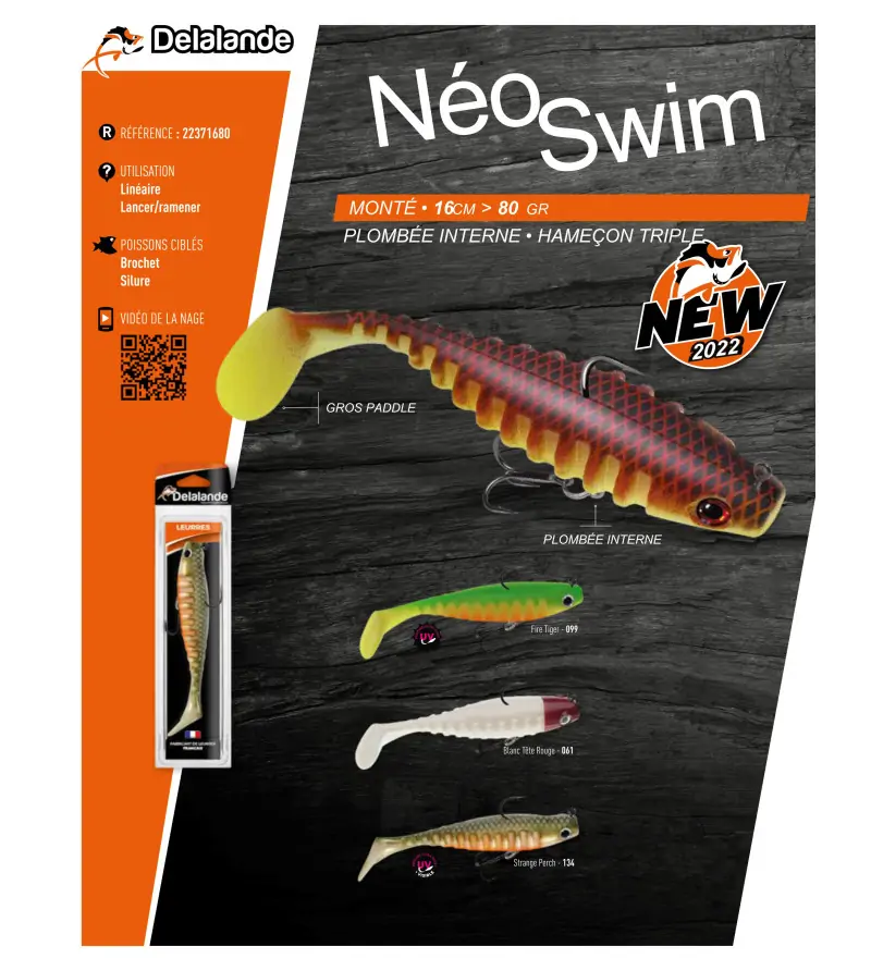 Delalande NEO SWIM MONTATO (IW)|Shad - Coda a Paletta