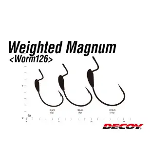 DECOY WORM 126 WEIGHTED MAGNUM|Ami per Esche Siliconiche