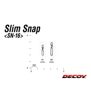 DECOY SN-16 SLIM SNAP|Moschettoni