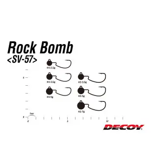 DECOY SV-57 ROCK BOMB|Jig Heads & Sinkers