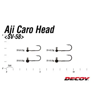 DECOY SV-58 AJI-CARO HEAD|Jig Heads & Sinkers