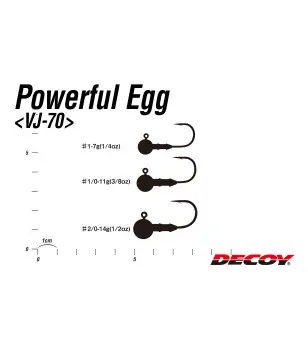 DECOY VJ-70 POWERFUL EGG|Jig Heads & Sinkers