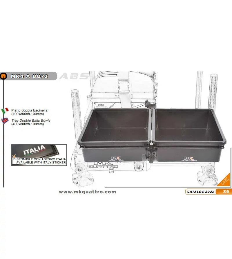 MK4 Piatto doppia bacinella|Side Tray & Footboard