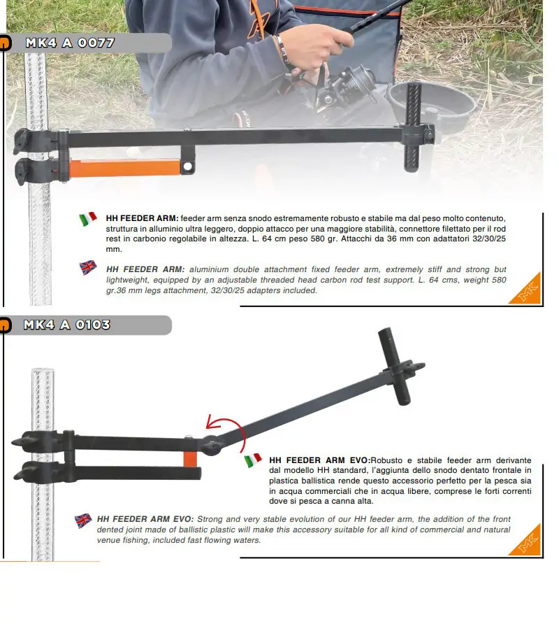 MK4 FEEDER ARMS|Rods Rest - Arms - Supports