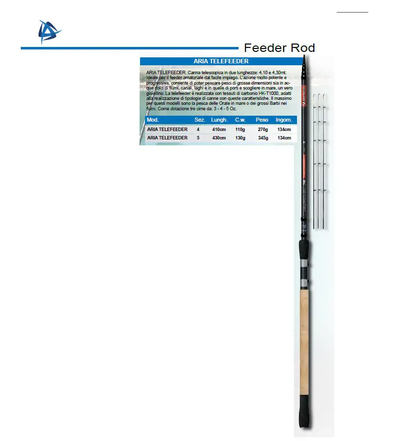 Italica Aria TeleFeeder|3 Sections Feeder Rods