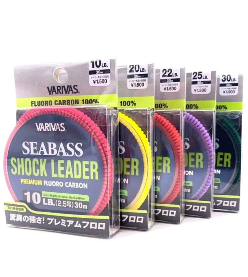 VARIVAS SEABASS SHOCK LEADER FLUORO CARBON|Fluorocarbon Line