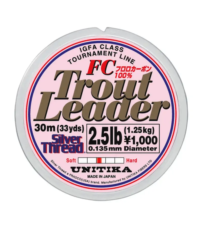 Unitika Silver Thread Trout Leader Fluorocarbon|Fili Fluorocarbon