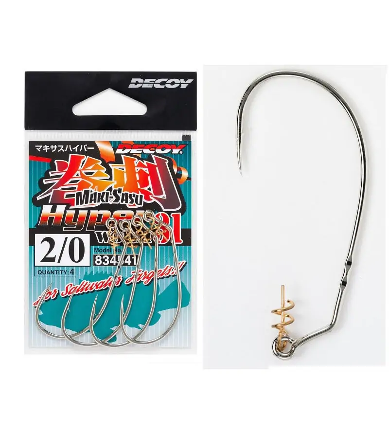 DECOY WORM 31 MAKISASU HOOK HYPER|Ami per Esche Siliconiche