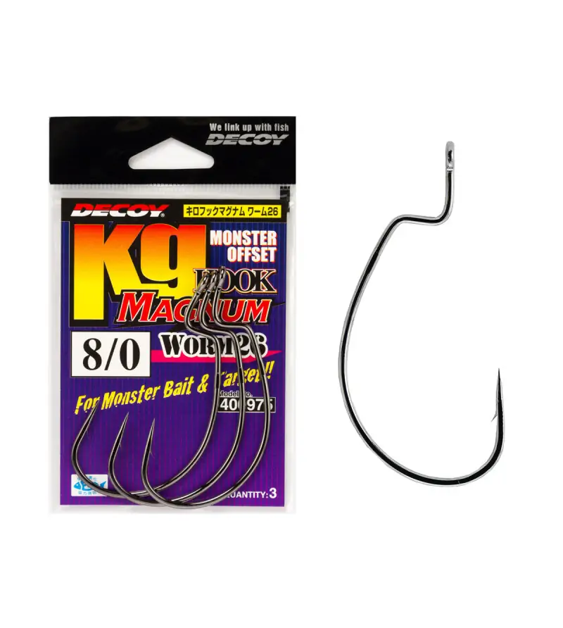 DECOY WORM 26 KG HOOK MAGNUM|Ami per Esche Siliconiche