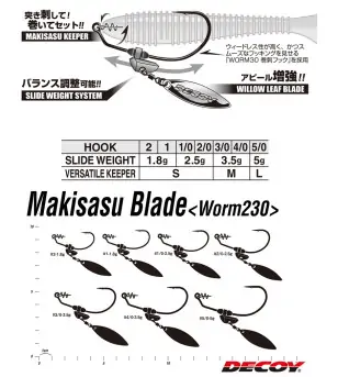 DECOY WORM 230 MAKISASU BLADE